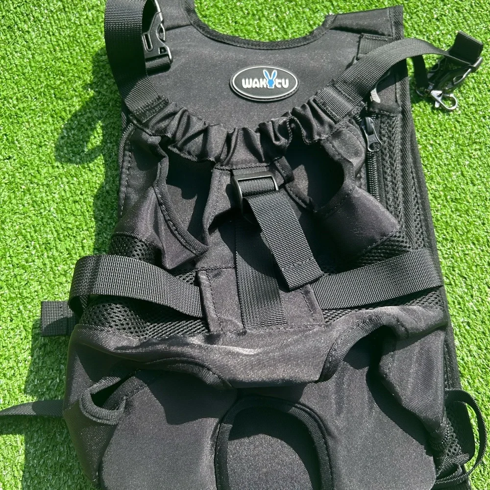 Wakytu 2.0 Dog Carrier Front Or Back Backpack Medium Black NWOT